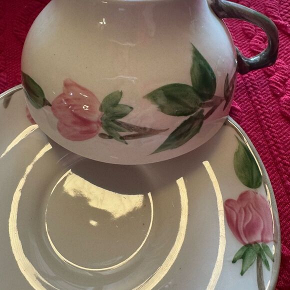 Vtg Franciscan Ware Desert Rose Tea Coffee Cup Saucer Set. made in England - Picture 7 of 8
